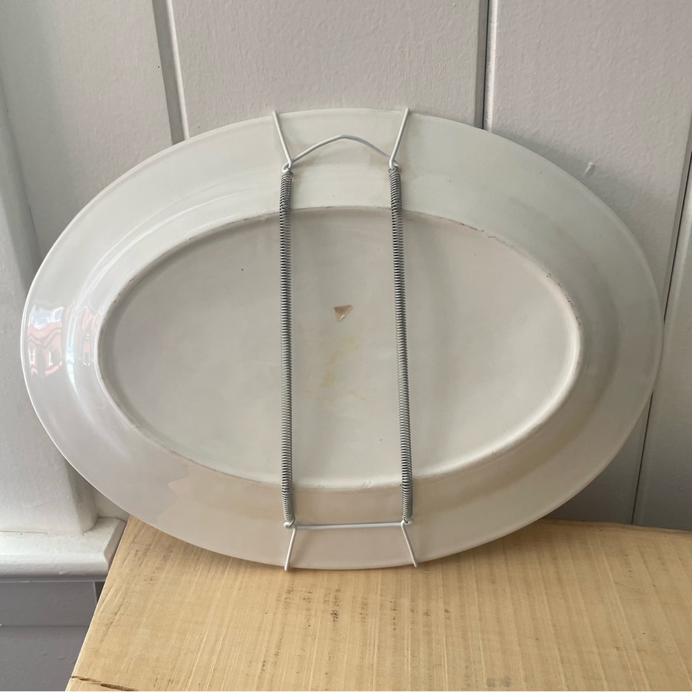 LAST CHANCE Lemon Lime Themed Oval Hanging Serving Platter Citrus Kitchen Decor - Picture 2 of 5